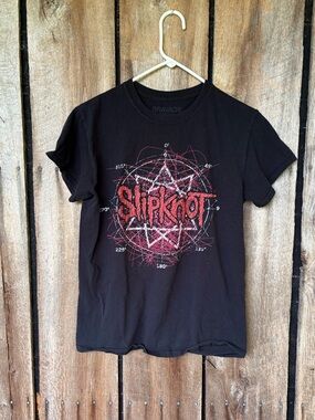 Slipknot Bravado Black Graphic Band T-Shirt unisex Small Red White Logo Tee
